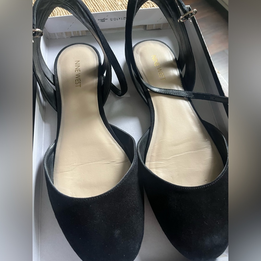 Nine West Black Strappy Sandals